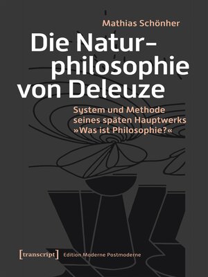 cover image of Die Naturphilosophie von Deleuze
